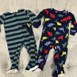 Absorba Green and Blue Matching Footies Set